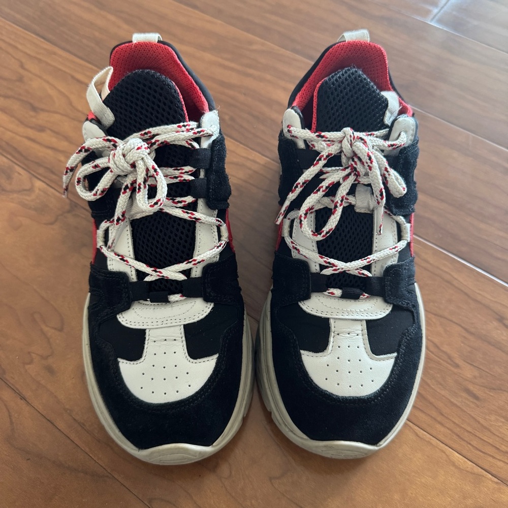 Isabel Marant Black and Red Women's Sneakers sz 37